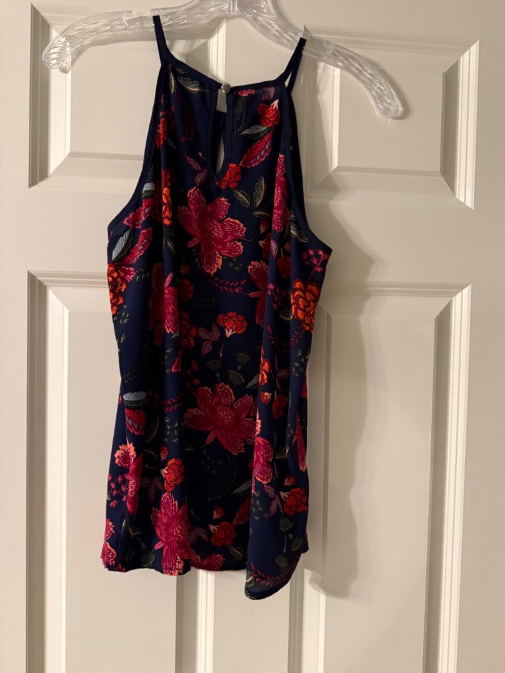 *Papermoon Navy Blue Wild Floral Sleeveless Tank Top**